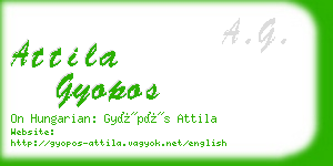 attila gyopos business card